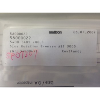Mattson Technology 58000022 Rotation Jet Brake (Helios)